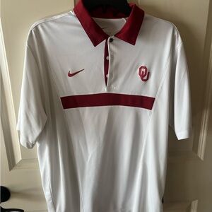 Nike Men's Polo Shirt in White and Red